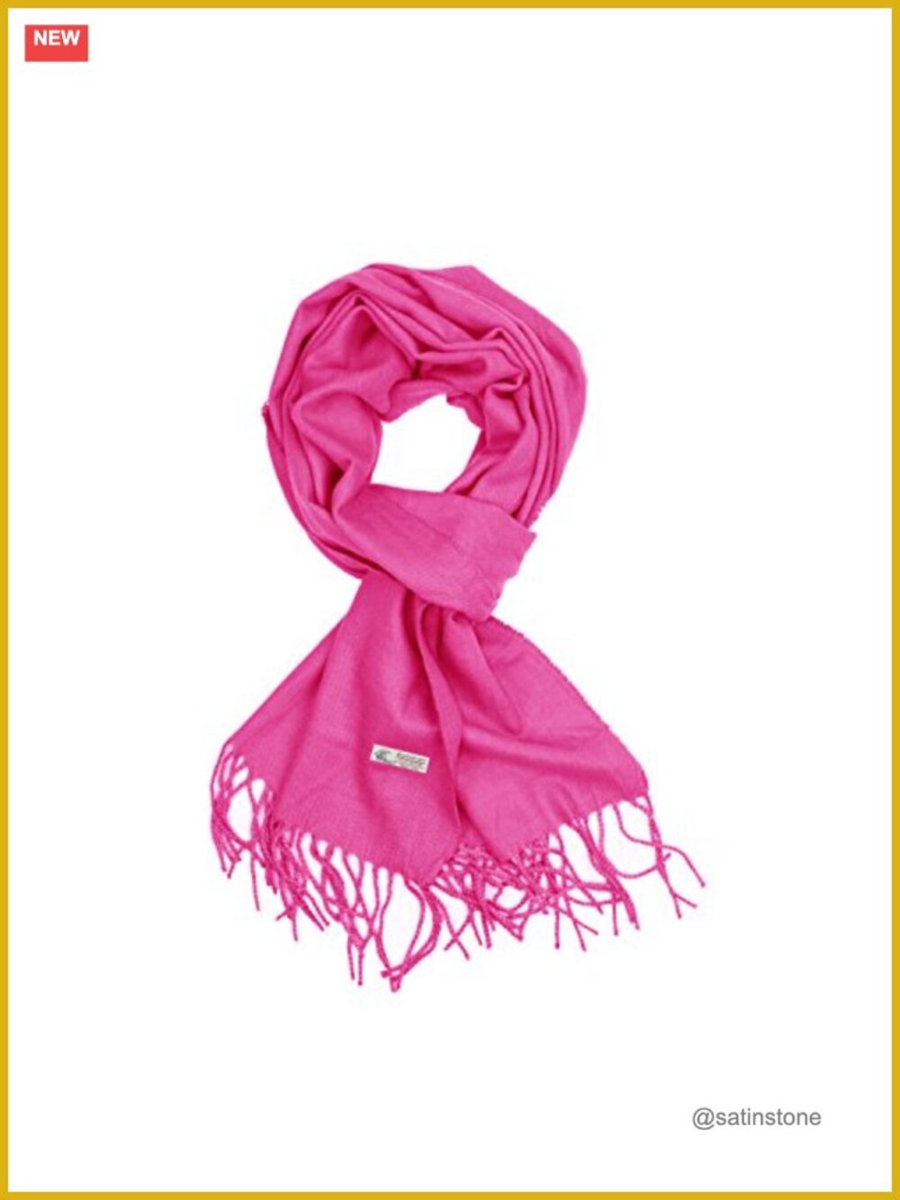 Unisex Winter Scarf Solid Color Cashmere Feel Long Warm Viscose